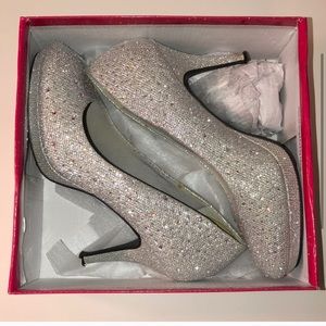 Silver Slipper Heels